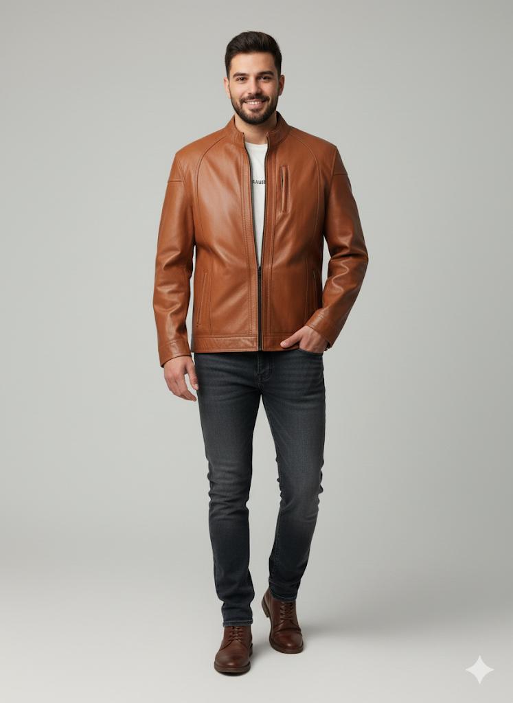 کاپشن چرم گوسفندی