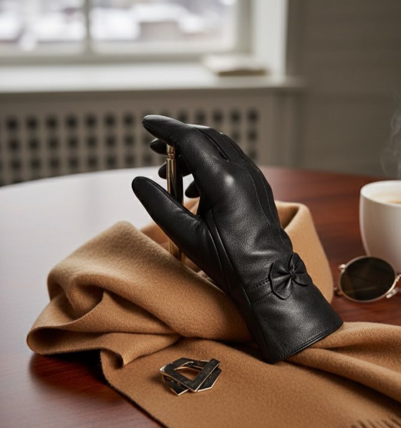 دستکش زنانه چرم طبیعی