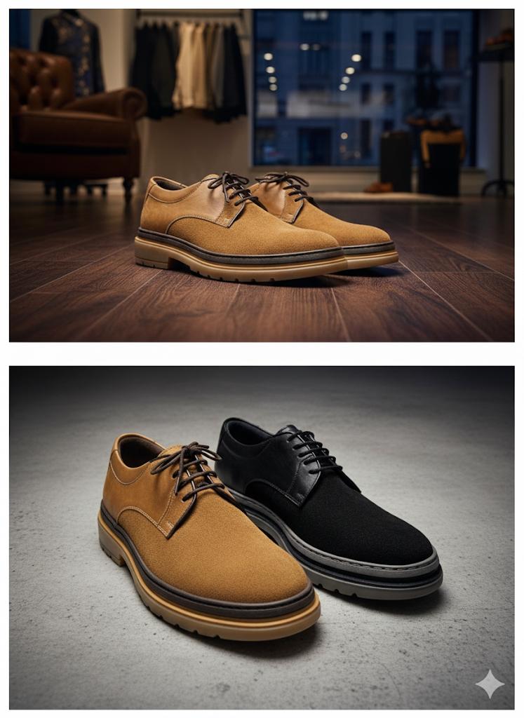 کفش چرم اشبالت گاوی