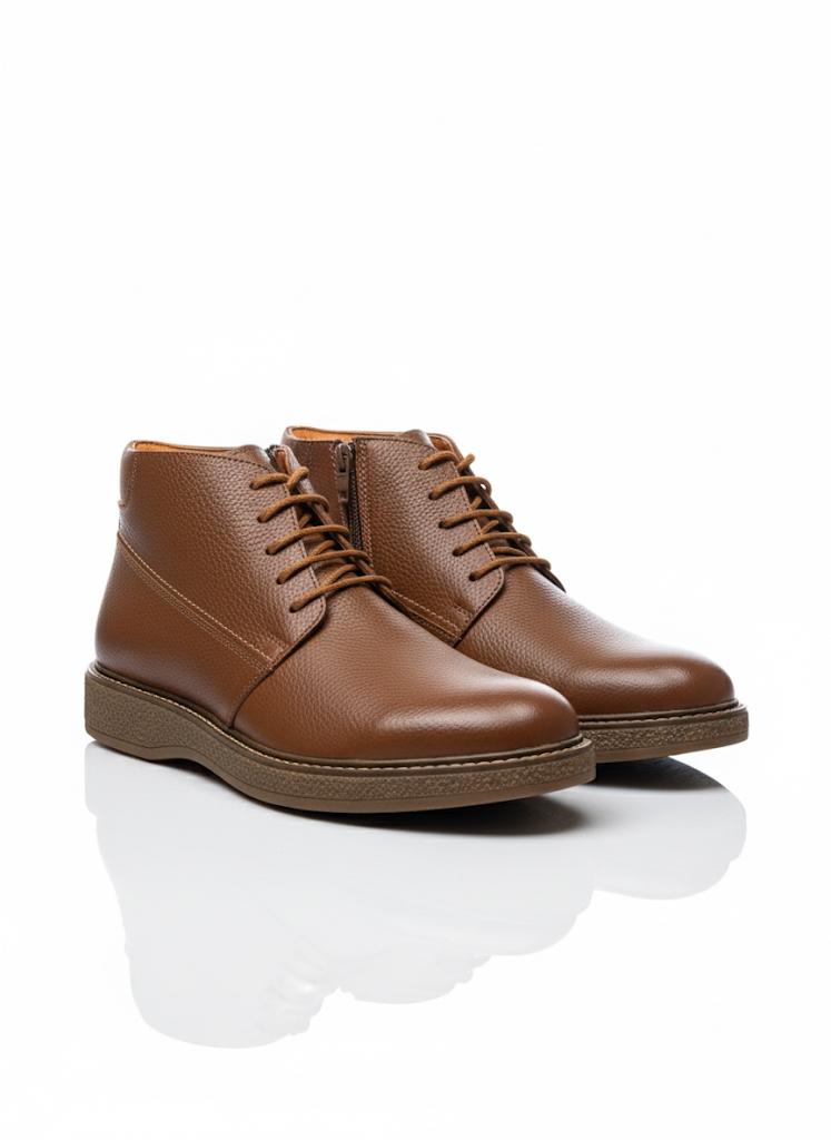 نیم بوت مردانه چرم طبیعی