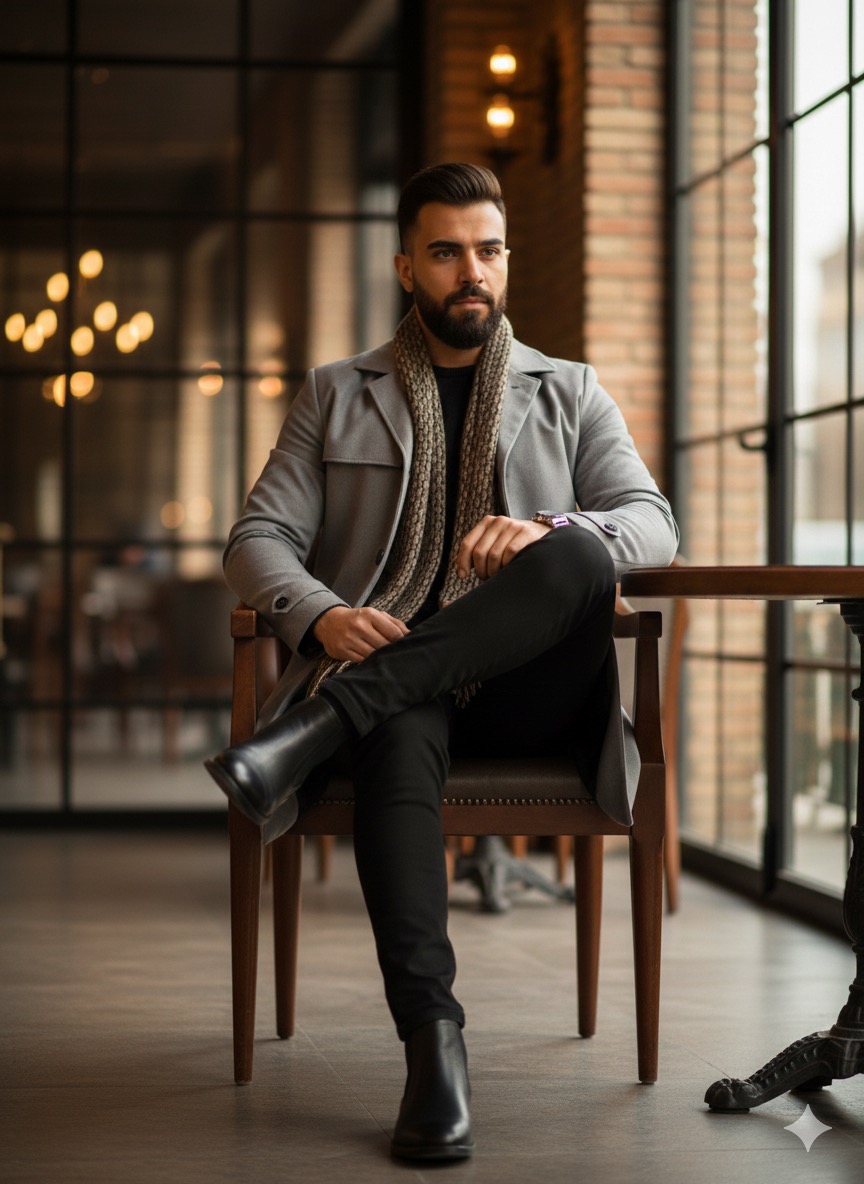 نیم بوت مردانه چرم