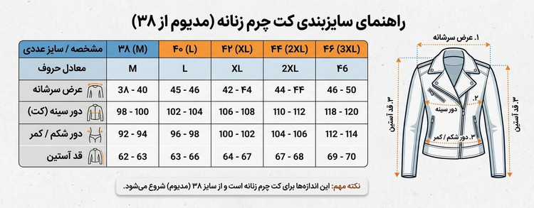 کت زنانه چرم طبیعی